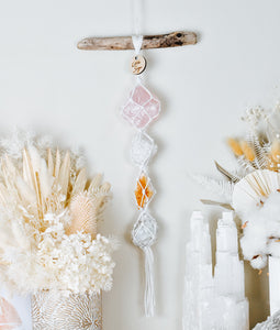 Rose Quartz - Clear Quartz - Citrine - Moonstone