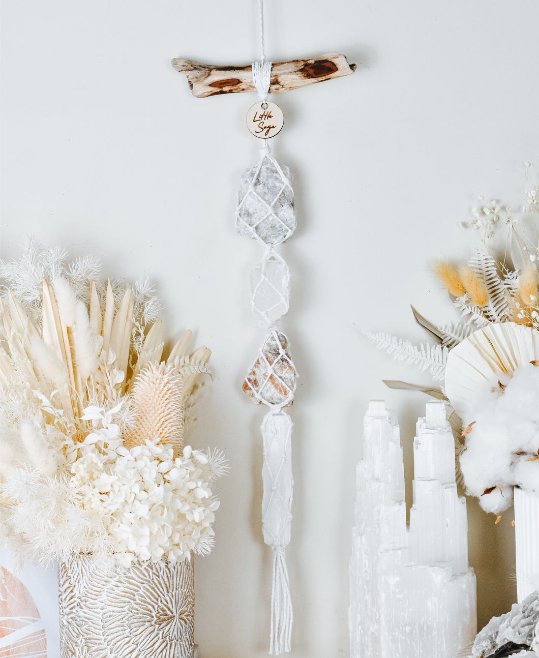 Moonstone - White Calcite - Cream Moonstone - Selenite