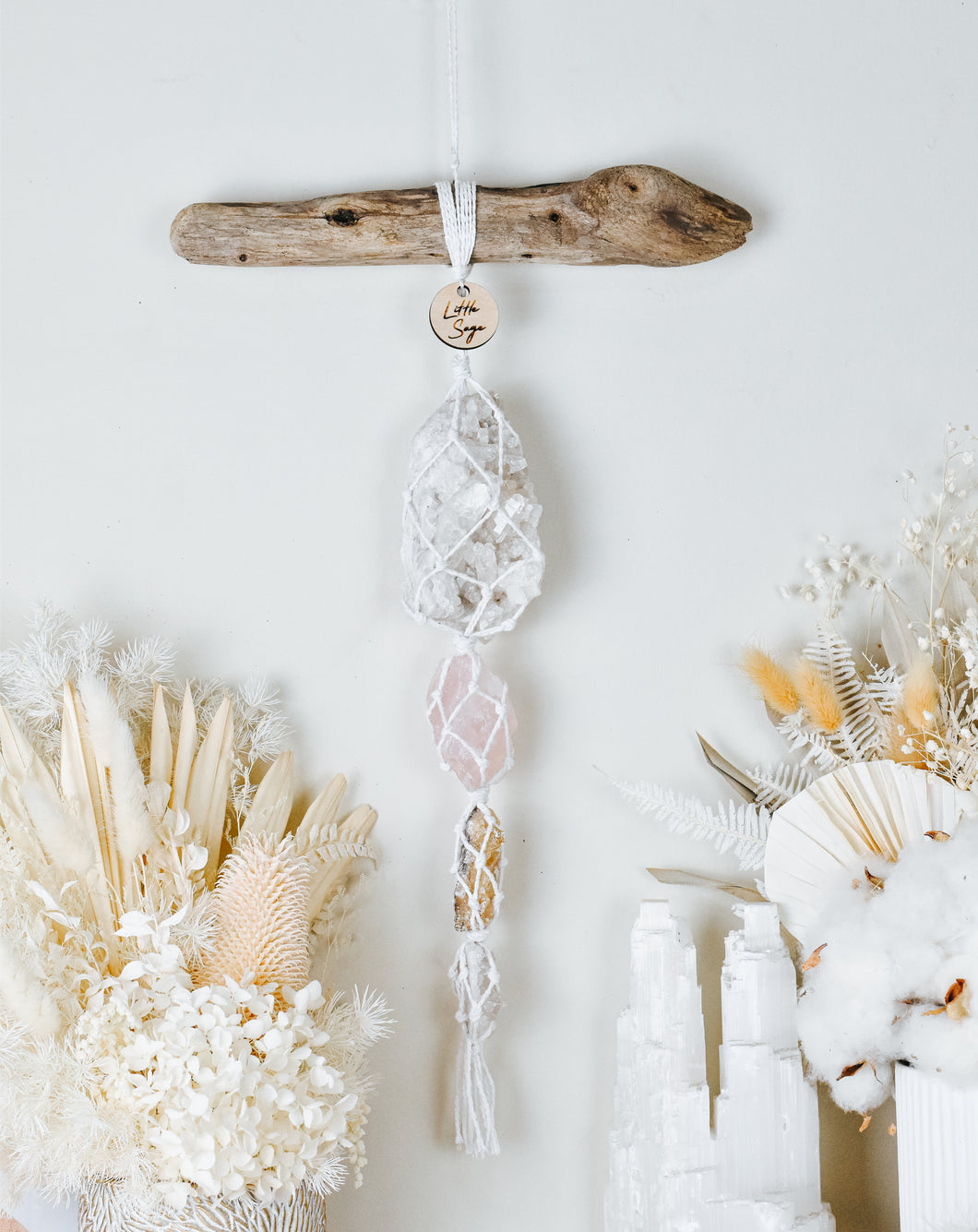 Clear Quartz Cluster - Rose Quartz - Calcite