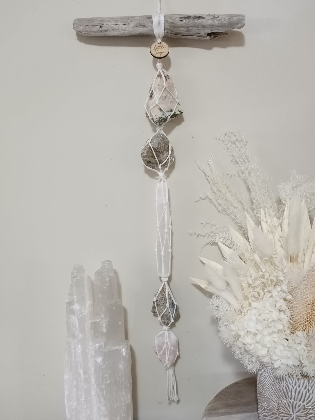 Tree Agate - Golden Beryl - Selenite - Kyanite - Rose Quartz