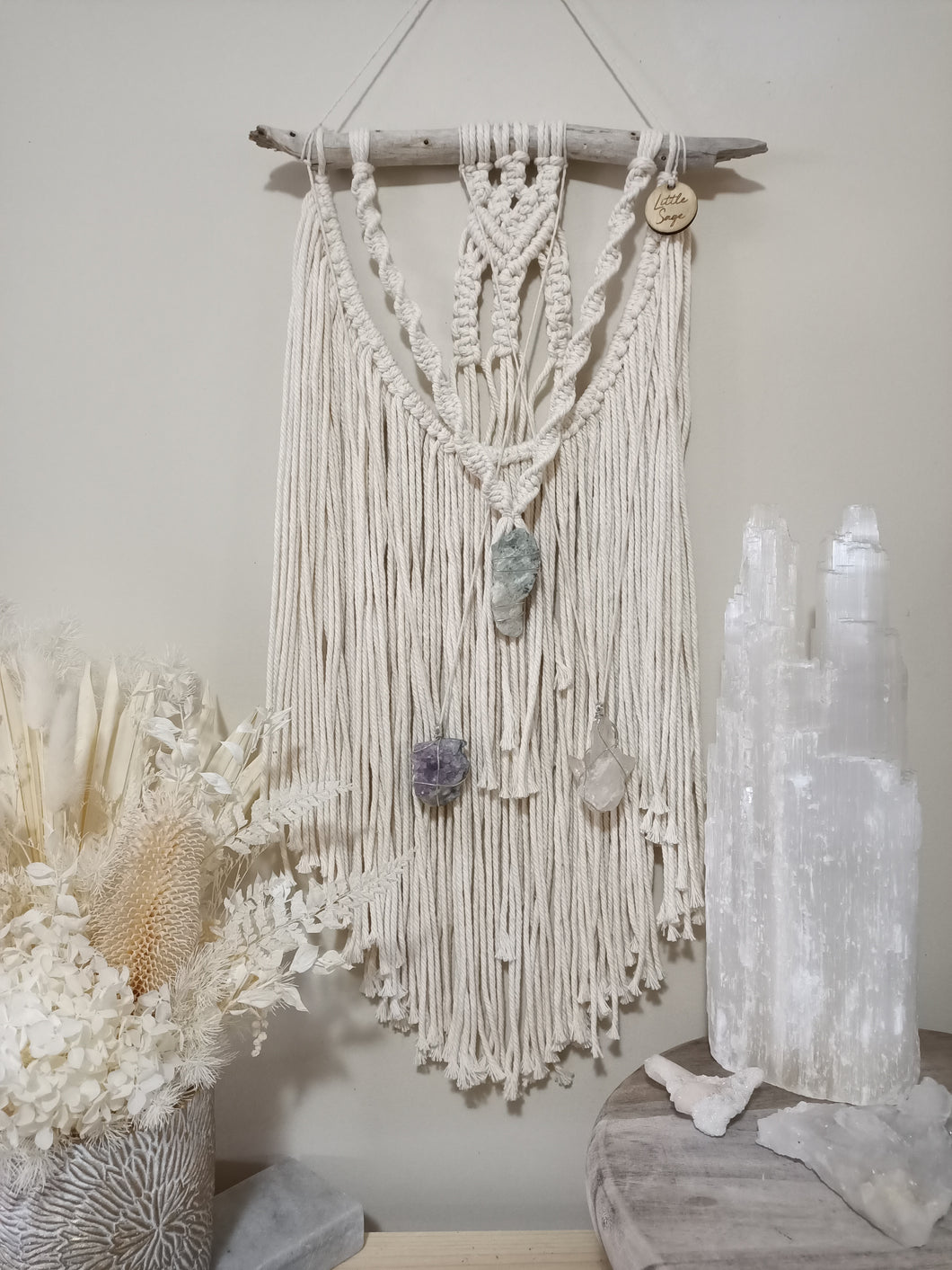 Moonstone - Amethyst - Clear Quartz