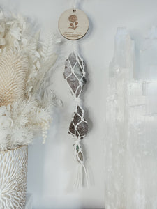 Birth Flower + Crystal Wall Hanging