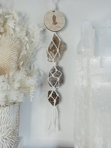 Birth Flower + Crystal Wall Hanging