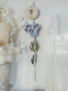 Birth Flower + Crystal Wall Hanging
