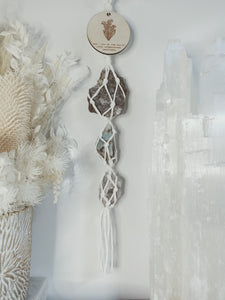 Birth Flower + Crystal Wall Hanging