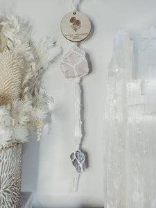 Birth Flower + Crystal Wall Hanging