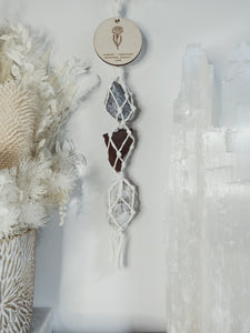 Birth Flower + Crystal Wall Hanging