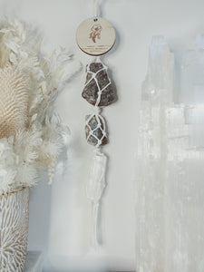 Birth Flower + Crystal Wall Hanging