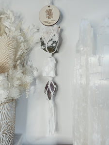 Birth Flower + Crystal Wall Hanging