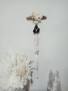 Black Obsidian - Rose Quartz - Moonstone - Selenite - Botanical Range