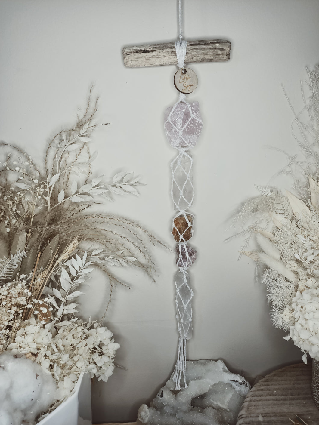 Rose Quartz - Clear Quartz - Citrine - Lepidolite - Selenite