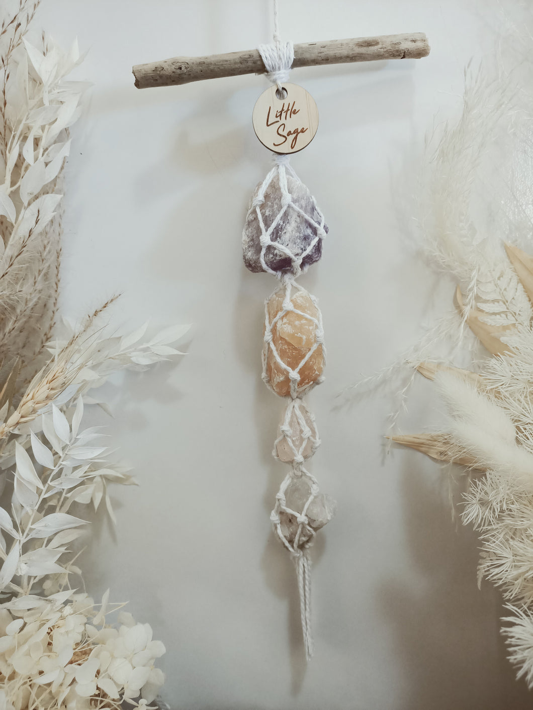 Amethyst  - Honey Calcite - Rose Quartz - Clear Quartz