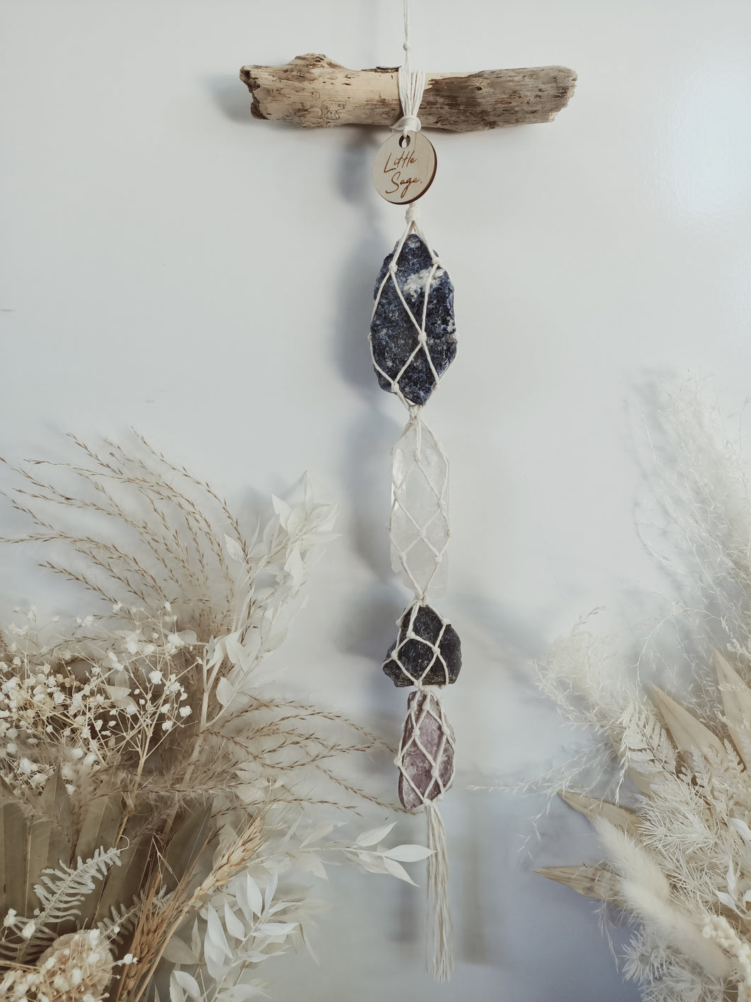 Sodalite - Clear Quartz - Smoky Quartz - Mica