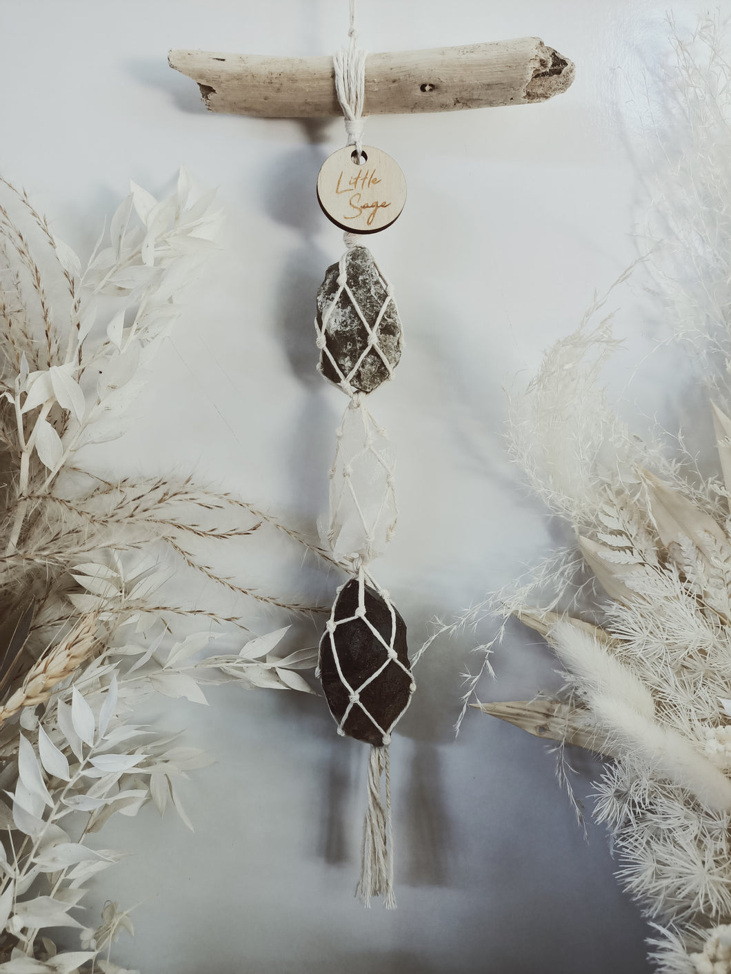 Green Tourmaline  - Clear Quartz -  Smoky Quartz