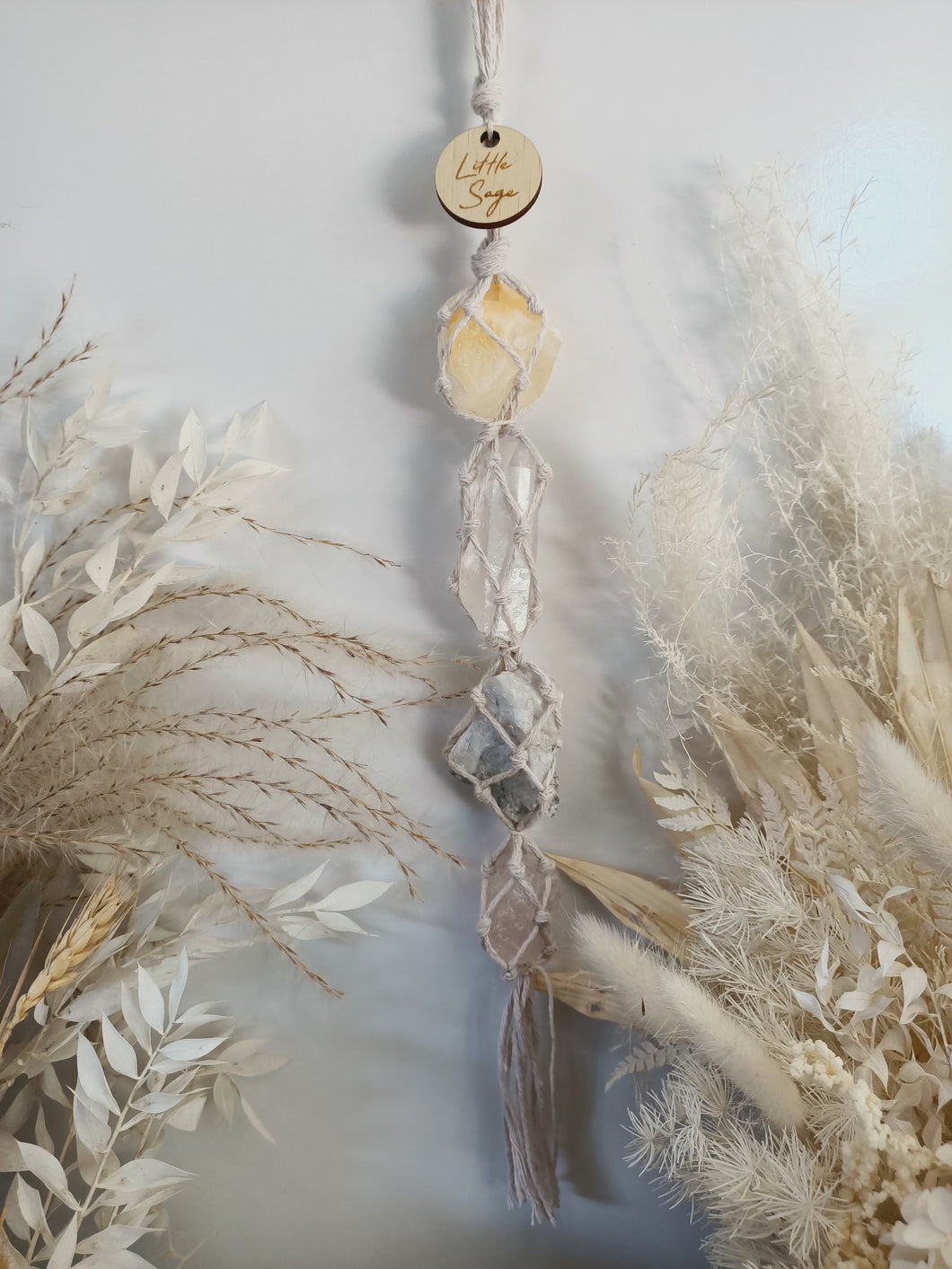 Calcite - Clear Quartz - Moonstone - Rose Quartz