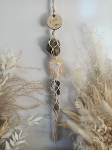 Amazonite - Calcite - Amethyst - Smoky Quartz