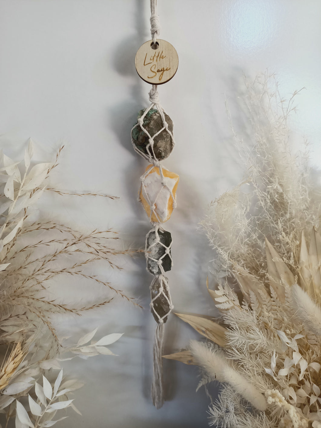 Amazonite - Calcite - Amethyst - Smoky Quartz