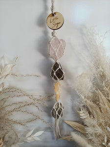 Rose Quartz - Smoky Quartz - Calcite - Golden Beryl