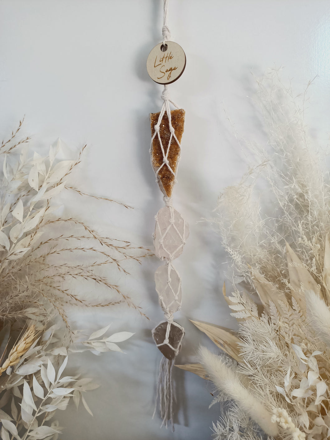 Citrine - Rose Quartz - Clear Quartz - Smoky Quartz