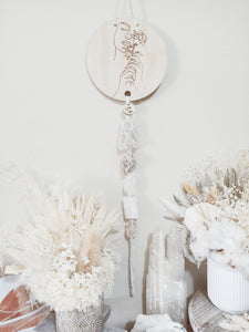 Clear Quartz - Cream Moonstone - White Calcite - Selenite - Rose Quartz
