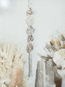 Rose Quartz - Golden Beryl - Green Rutile - Cream Moonstone Petite Droplet