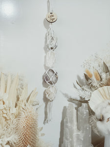 Moonstone - Selenite - Amethyst Cluster - White Calcite Petite Droplet