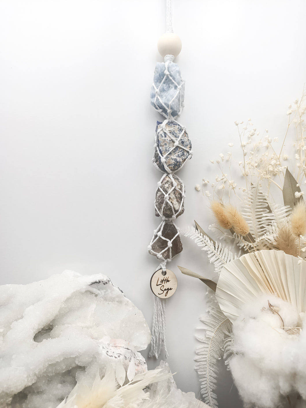 Blue Calcite - Sodalite - Spinel Matrix - Smoky Quartz Petite