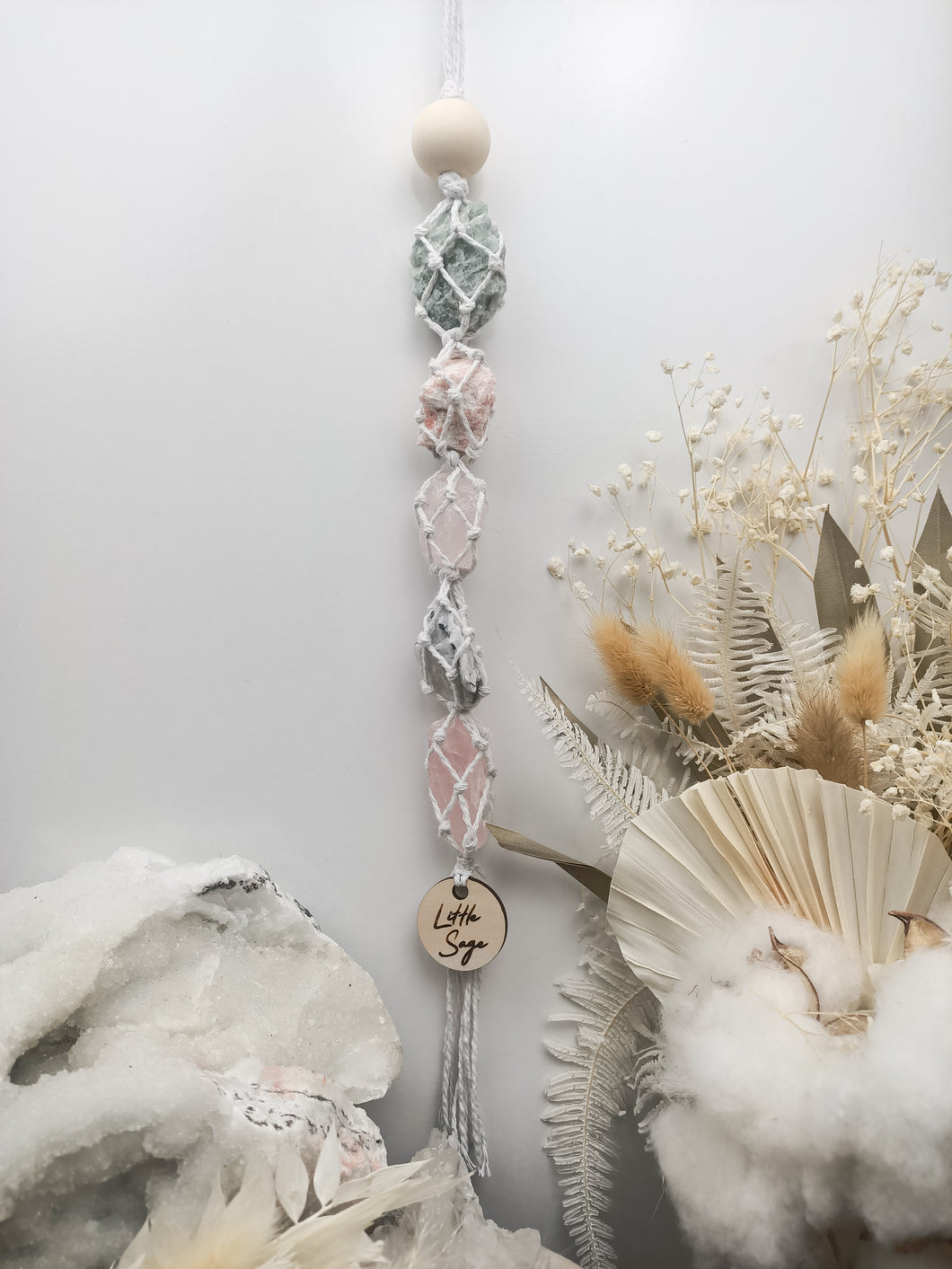 Blue Quartz - Sunstone - Rose Quartz - Rainbow Moonstone - Rose Quartz Petite
