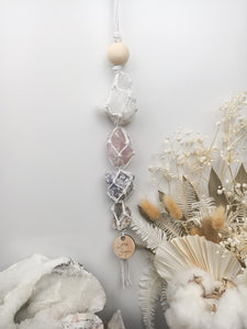 Clear Quartz Cluster - Rose Quartz - Tanzurine - Cream Moonstone Petite