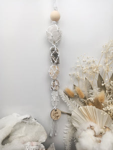 Clear Quartz -Golden Beryl - Honey Calcite- Cream Moonstone Petite
