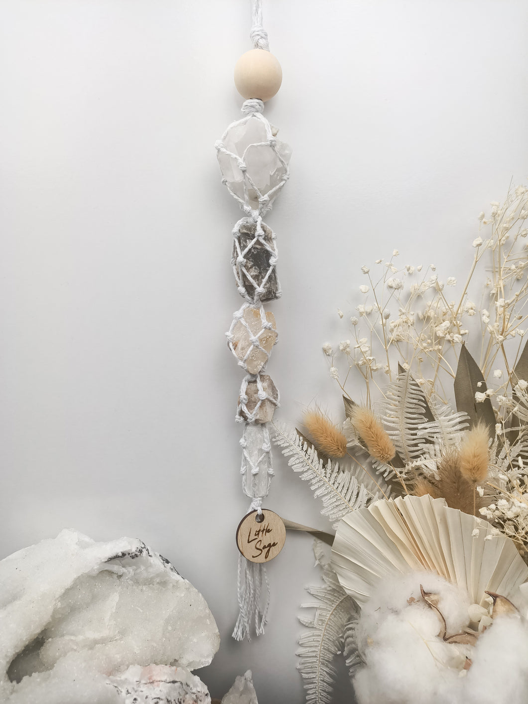 Clear Quartz -Golden Beryl - Honey Calcite- Cream Moonstone Petite