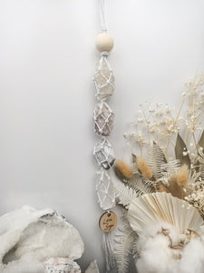 Clear Quartz Cluster - Tanzurine - Moonstone - Selenite Petite
