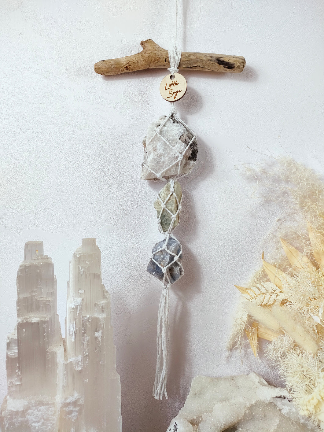 Moonstone - Golden Beryl - Blue Calcite