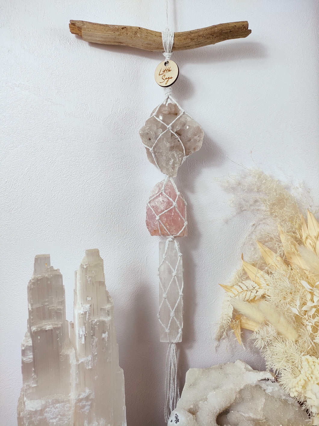 Clear Quartz - Rose Quartz - Selenite
