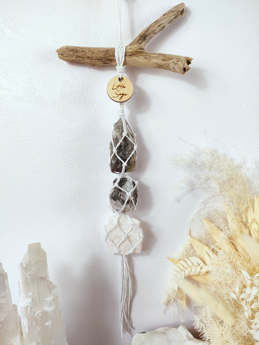 Golden Beryl - Moonstone - White Calcite