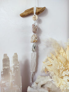 Tanzurine - Cream Moonstone - Golden Beryl - Selenite