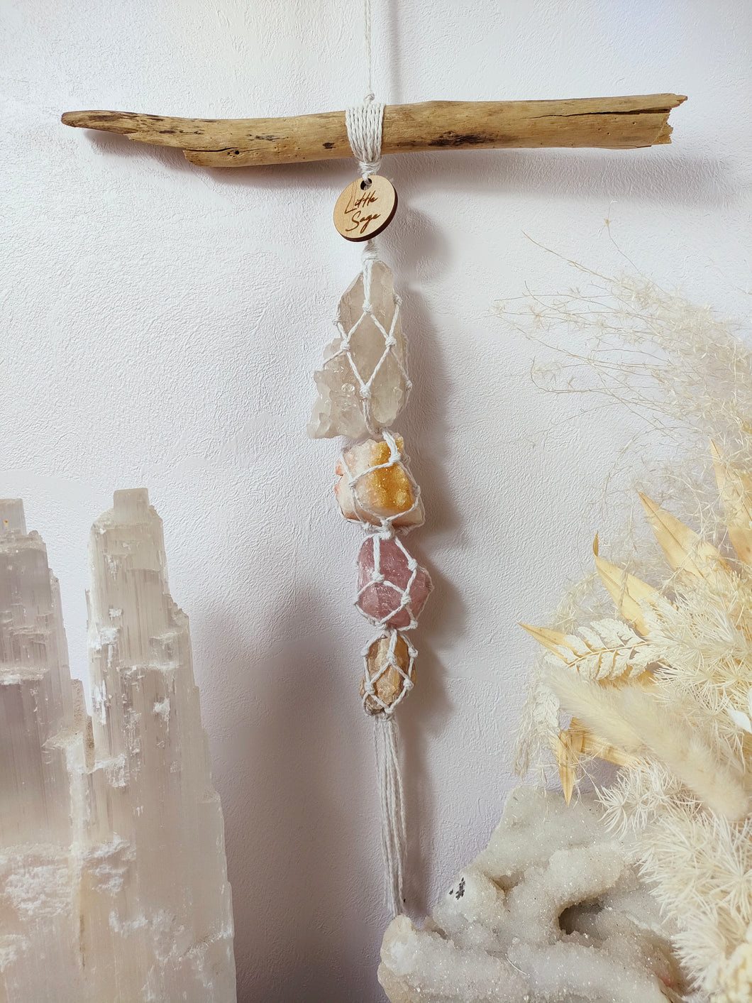 Clear Quartz - Citrine - Rose Quartz - Cream Moonstone