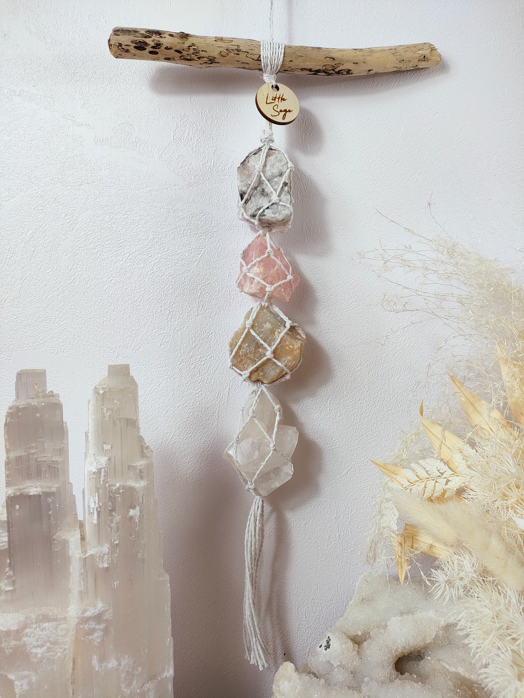 Moonstone - Rose Quartz - Cream Moonstone - Clear Quartz