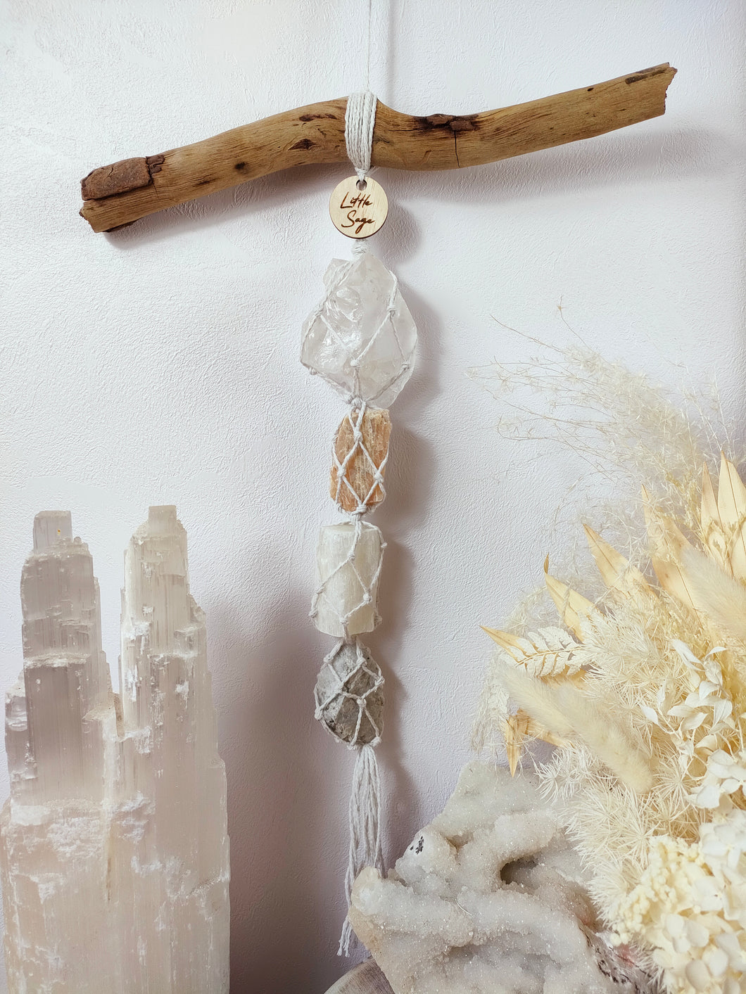 Clear Quartz - Cream Moonstone - Selenite - Moonstone