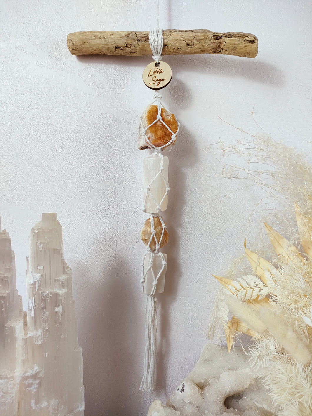 Citrine - Selenite - Cream Moonstone - White Calcite