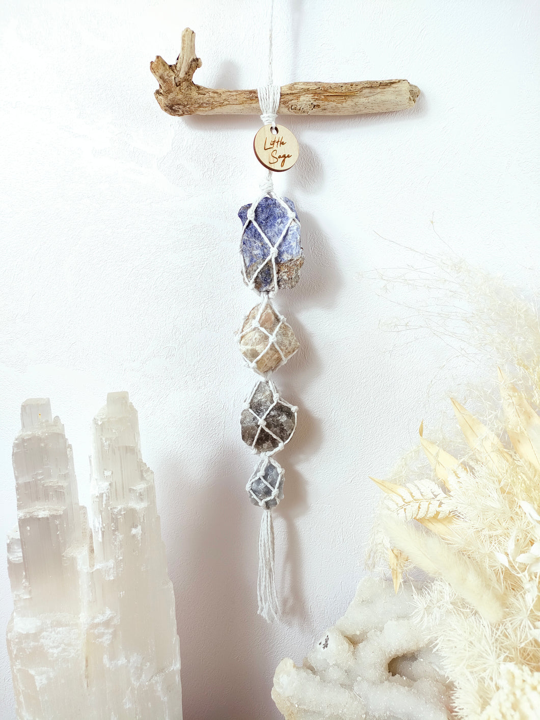 Sodalite - Cream Moonstone- Golden Beryl - Blue Calcite