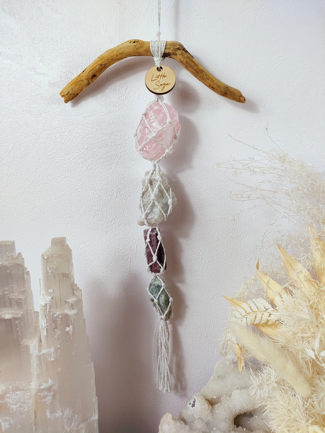 Rose Quartz - Moonstone - Lepidolite - Golden Beryl