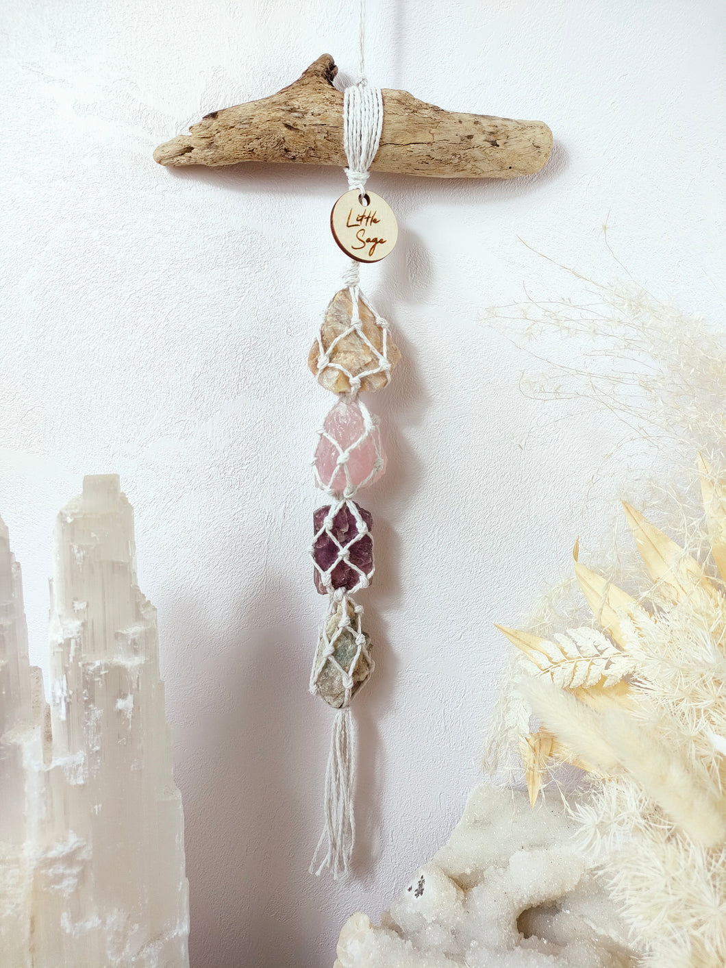 Cream Moonstone - Rose Quartz - Lepidolite - Golden Beryl