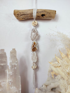 Clear Quartz - Citrine - Selenite - Cream Moonstone