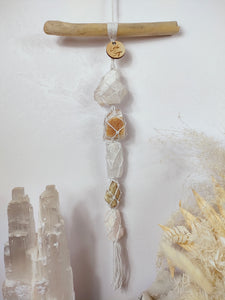 Clear Quartz - Citrine - Selenite - Cream Moonstone - White Calcite