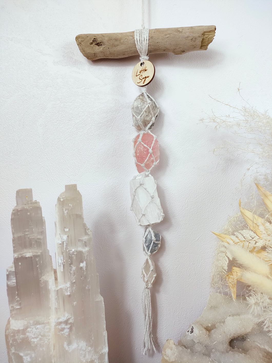 Moonstone - Rose Quarts - Selenite - Blue Calcite - Clear Quartz