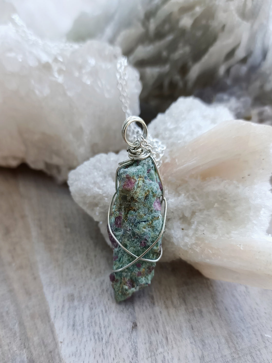 Ruby Fuschite  20” Necklace