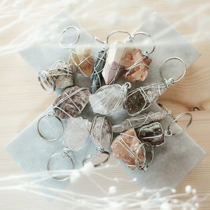 Wrapped Crystal Keyring