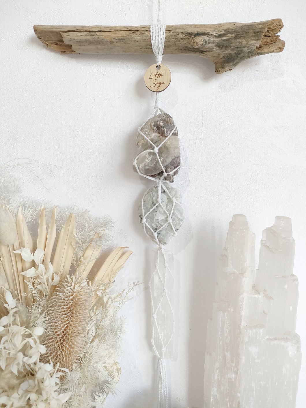 Lepidolite - Moonstone - Selenite