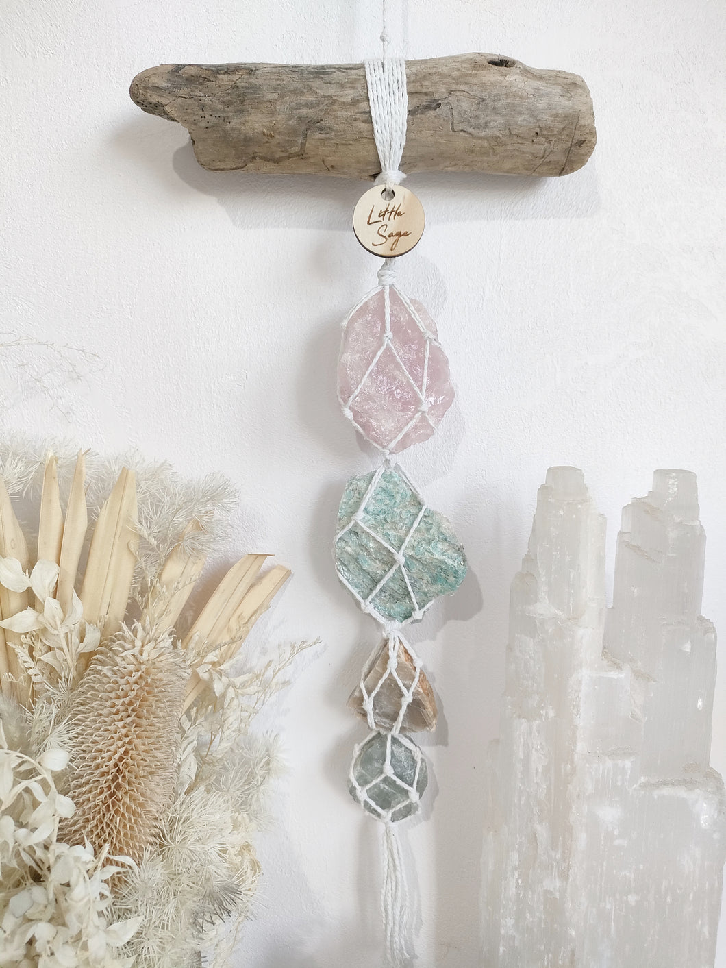 Rose Quartz - Adventurine - Cream Calcite - Blue Calcite
